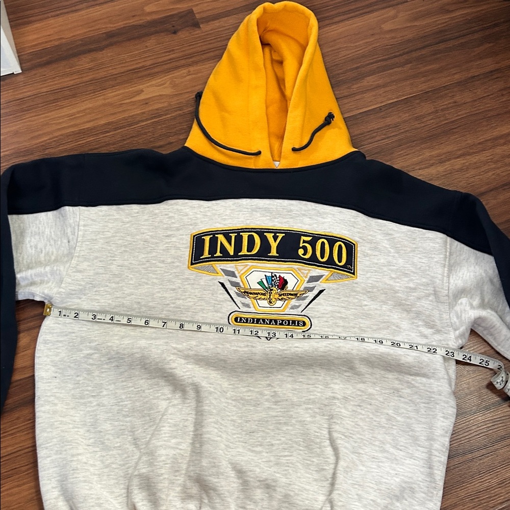 Indy 500 Indianapolis Motor Speedway Vintage Hoodie Sweatshirt Large Gray Nascar - Picture 6 of 7